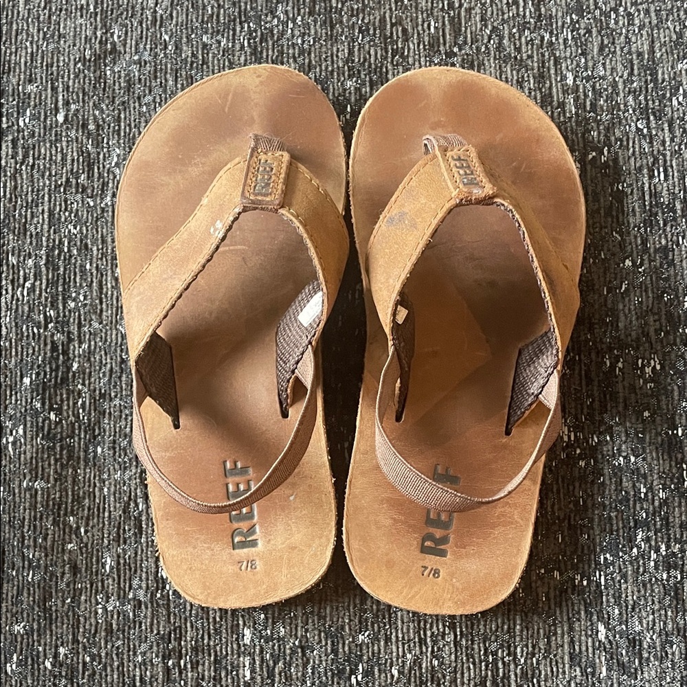 Reef Tan Leather Sandals